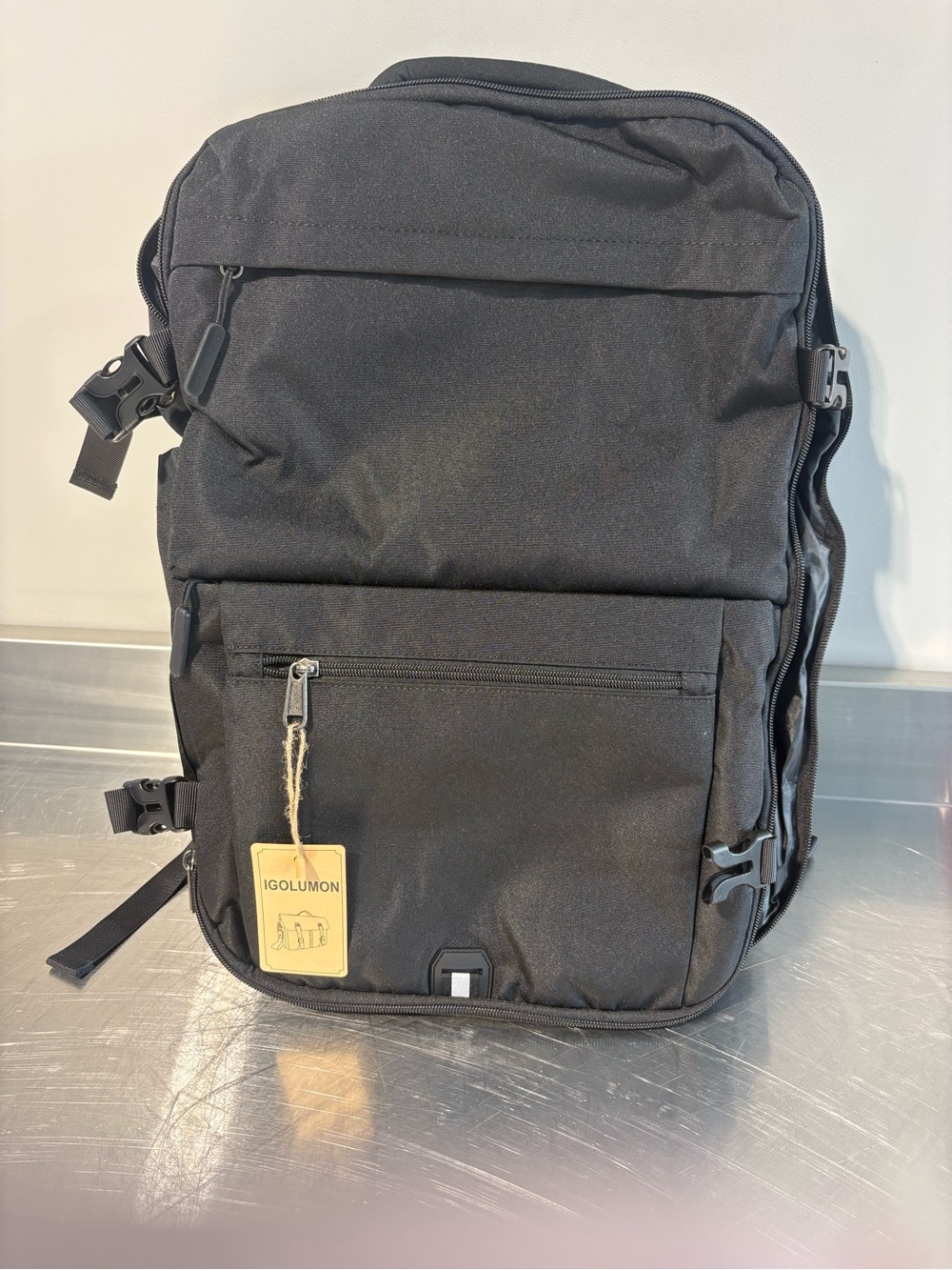 Black Men's Everyday Travel Backpack